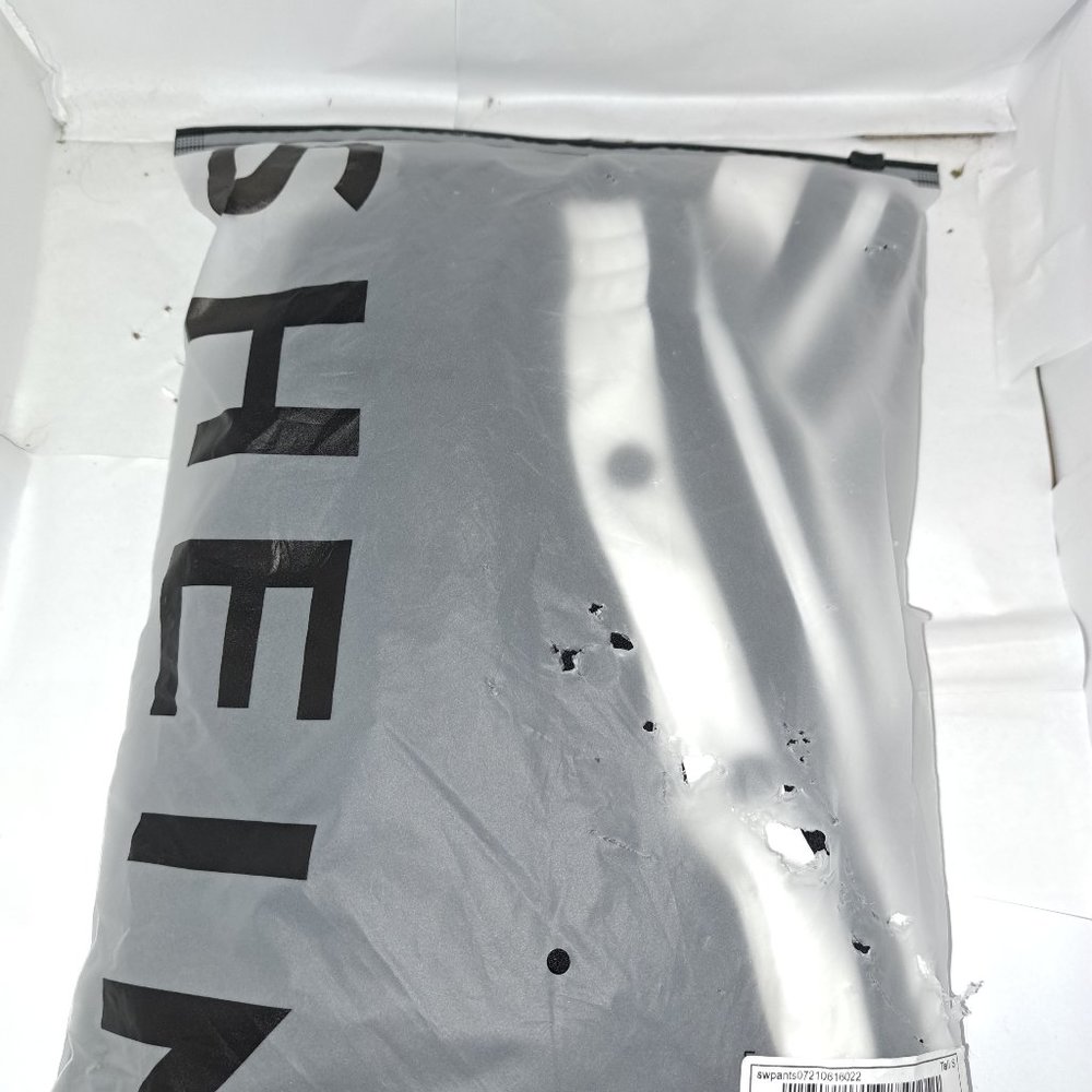 New SHEIN Tall Side Stripe Button Detail Slit Hem Sweatpants Tall Small